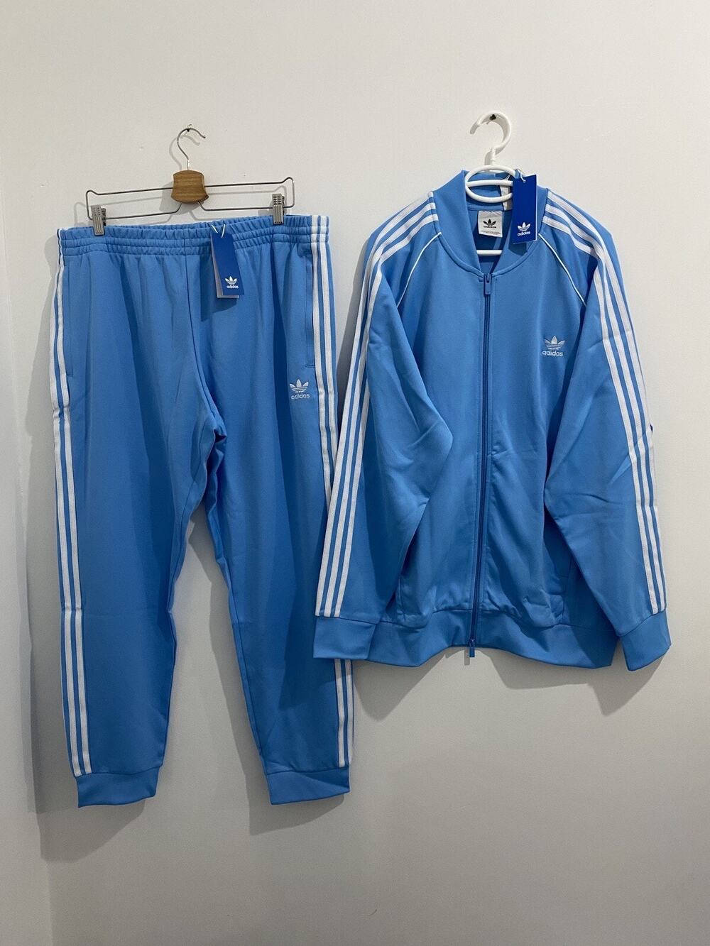 Adidas Originals Primeblue Superstar Tracksuit Semi Blue Burst White Size 2XL